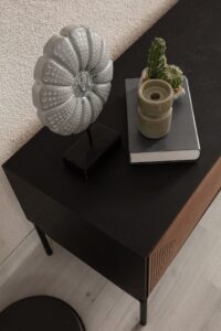 מזנון מעוצב דגם מונקו דמוי אגוז אמריקאי+שחור